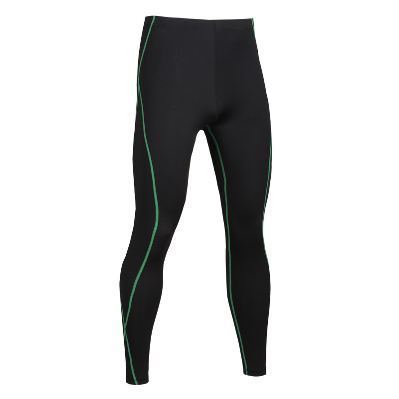 Sport Sun Full Length Black Compression Tights For Men