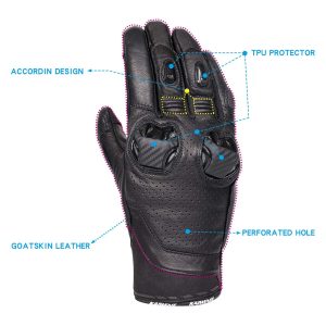 Leather Motorbike Gloves